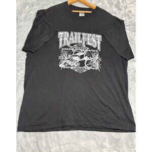 TrailFest Mens 2XL Black Short sleeve Shirt